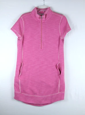 Vestido Tommy Bahama Tobago Bay para mujer rosa medio cremallera cuello bolsillos playa Foto 1 de 4