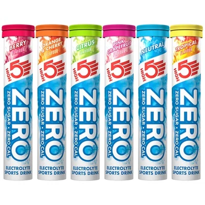 HIGH5 ZERO HYDRATION DRINK TABS - 20 TABLETS x 3 HIGHFIVE HIGH 5 ELECTROLYTES