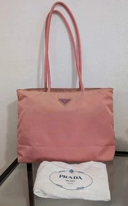 Auténtico Bolso Mediano Vintage PRADA Rosa Nylon - Imagen 1 de 19