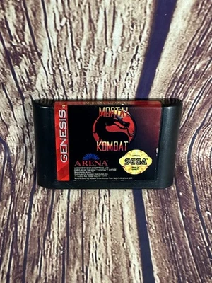 Mortal Kombat (Sega Genesis, 1993) Authentic Cartridge Only - TESTED & WORKING - Image 1 of 4