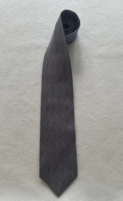 Corbata de cuello Steven Land para hombre 100 % seda hecha a mano gris de lujo medallón Steve Land Foto 1 de 4