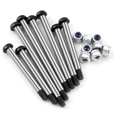 Polished Steel Rear Outer Hinge Pin Threaded Hinge Pins For 1/10 Traxxas Bandit - Image 1 of 4