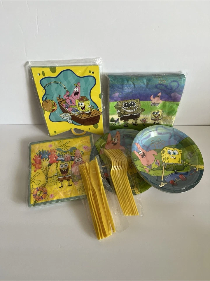 "Spongebob"  Birthday Party supplies n Packages - Image 1 of 1