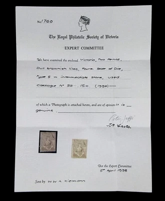 nystamps British Australian States Victoria # 15C usado £200 RPS certificado O31y3416 Foto 1 de 4