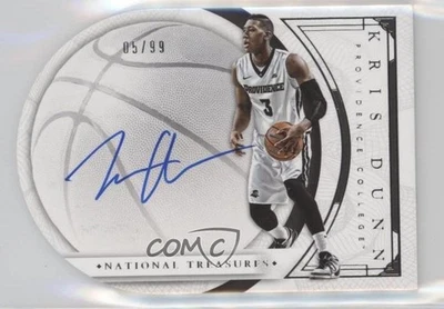 National Treasures Collegiate Basketball 2016/99 Kris Dunn #6 Rookie Auto RC Foto 1 de 2