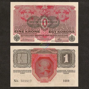 AUSTRIA 1 corona 1919 P-49 UNC - Foto 1 di 1