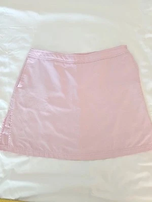 Greg Norman Play Dry Size 14 Women's Pink Gingham Plaid Golf Tennis Skirt Skort - Image 1 of 4