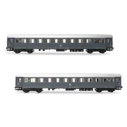 RIVAROSSI HR4368 Set 2 Bz 33010 2a cl una comparto ristoro grigio ardesia FS