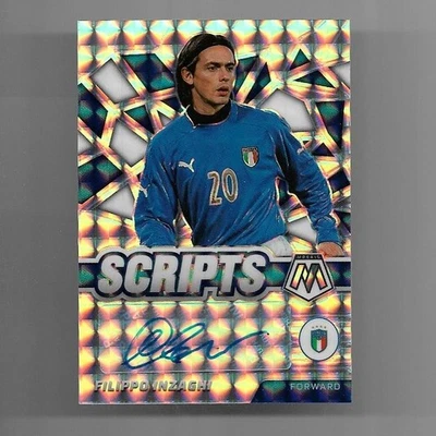 2021-22 Panini Mosaic FIFA Road To World Cup Prizm Auto Card : Filippo Inzaghi - Image 1 of 3