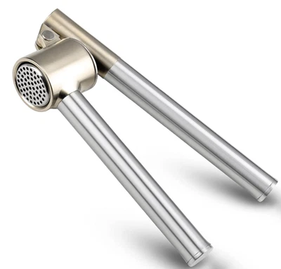 Пресс для чеснока, измельчитель и дробилка для чеснока из нержавеющей стали 304, сверхпрочный, легко сжать - Изображение 1 из 4