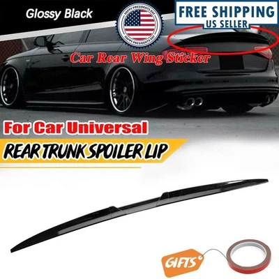 Black Car Rear Trunk Window Spoiler Wing Lips For Volvo S40 S60 S80 V40 V50 USA Foto 1 de 4
