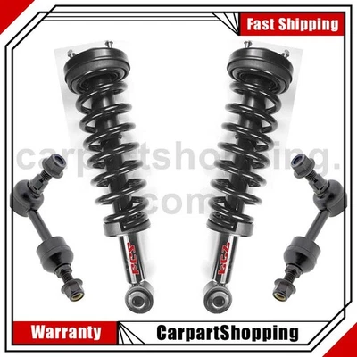 Kit de 4 resortes de eslabones de barra estabilizadora delantera para Ford F-150 2005 2004 Foto 1 de 4