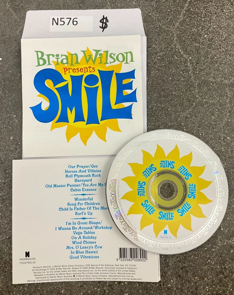 SMiLE by Brian Wilson (Rock) (CD, Sep-2004 No Case #N576 Foto 1 de 1