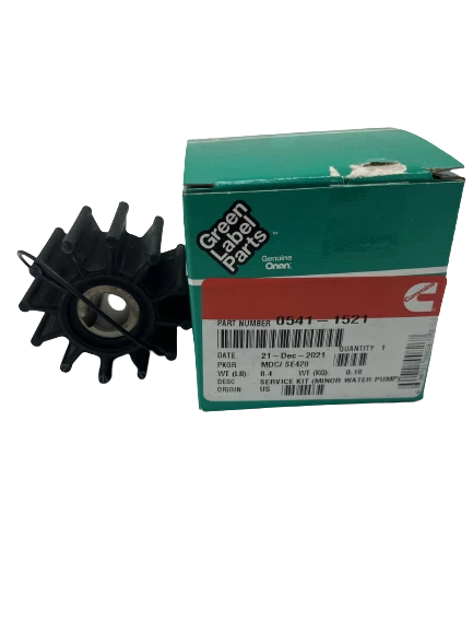 Kit de servicio original Cummins Onan 541-1521 impulsor de bomba de agua principal Foto 1 de 1