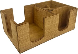 Bar Caddy Classic Napkin Holder Plastic Bar Condiment Caddy Light Oak colour - Picture 1 of 5