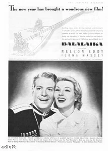 Foto de Nelson Eddy 1949 ""Balalaika"" película promoción anuncio impreso - Imagen 1 de 1