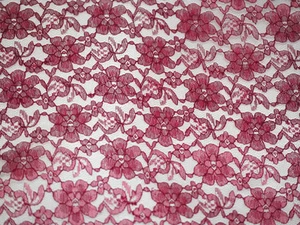 Lace Floral Rachelle Fabrics / 60" Wide / Sold by the yard - Picture 1 of 13