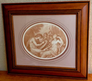 Vintage Framed Painting Print - Wall Art by Greek-Roman Mythology - Artist and - Picture 1 of 13