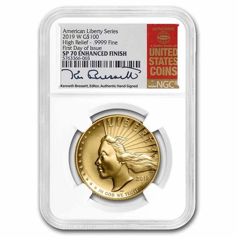 2019-W HR American Liberty Gold SP-70 NGC (FDI, Bressett) - SKU#256924 Cover