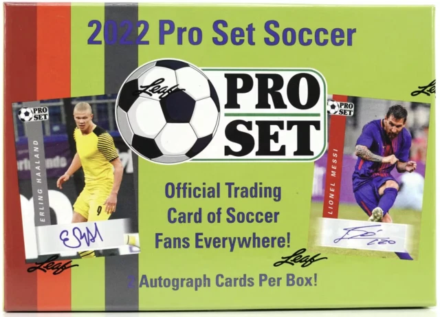 Leaf 2022 Pro Set Soccer Hobby Box - 2 Cards