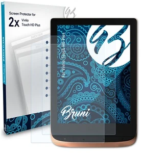 Bruni 2x Écran protecteur pour Vivlio Touch HD Plus Protecteur d'écran - Photo 1/4