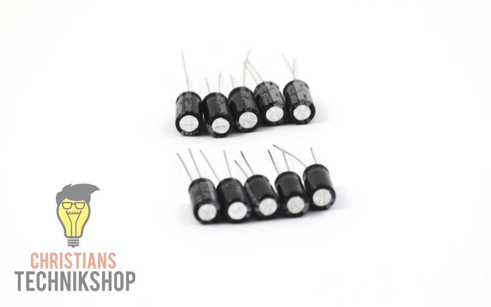 CHRISTIAN'S TECHNIK SHOP 10 Stück Elektrolyt-Kondensator - 16V 220uF
