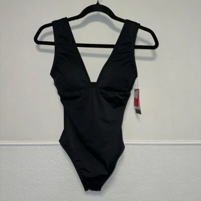 Nuevo con etiquetas Nuevo Traje de baño de una pieza para mujer Sofia by Sofia Vergara XS 0-2 negro moldeado Foto 1 de 4