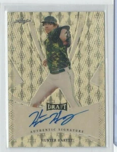 Leaf Metal Draft 2013 oro prismático automático Hunter Harvey radiocontrol real #1/1 Orioles - Imagen 1 de 1