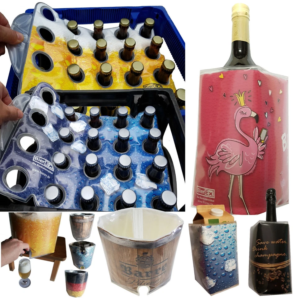 Getränkekühler Flaschenkühler Sektkühler Weinkühler Fasskühler Kühlmanschette - Bild 1 von 1