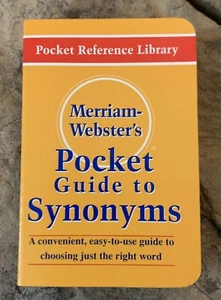 Merriam Webster’s Pocket Guide To Synonyms - Picture 1 of 4