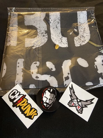 All Elite Crate Exclusive Briscoes Dem Boys Flag 24x36 AEW NEW w/Punk stickers Cover