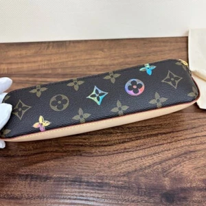 Louis Vuitton Pen Case Leather Truth Elisabet GI0907 Monogram Print Paint Japan - Picture 1 of 15
