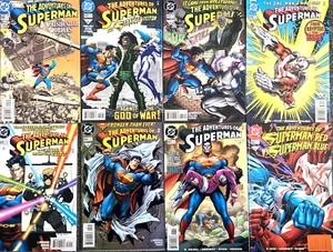 ADVENTURES OF SUPERMAN. 555, 567-572 & 590.  (8 ISSUE 1998-2001  LOT) - Picture 1 of 17