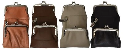 Genuine Leather Cigarette Lighter Holder Zip Coin Carrying Case - Image 1 of 4