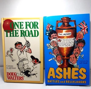 Ashes Battles & Bellylaughs & One for the Road Doug Walters Jeff Hook H/C 1980s - Picture 1 of 9