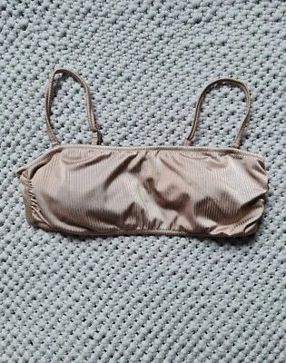New Look ladies size 16 bra top rose gold adjustable strap removable padded cups - Image 1 of 4