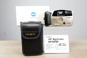 New NIB Minolta AF150 Big Viewfinder Compact 35mm Film Camera w/case,box,manual - Picture 1 of 9