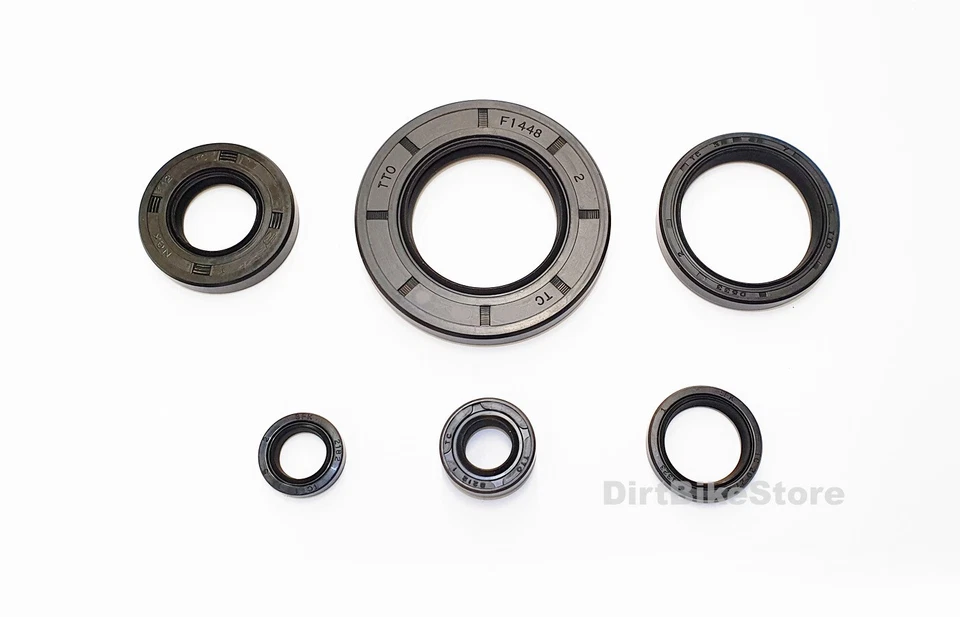 Juego completo de juntas de aceite de motor para Suzuki RM 500 D E (1983 1984) refrigerado por aire x6 piezas Foto 1 de 1