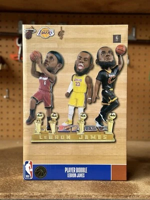 LeBron James Los Angeles Lakers 4X Champion Triple Bobblehead FOCO NEW LAKERS - Image 1 of 4