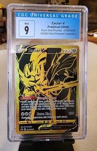 Pokemon 2020 Zacian V Black Star Promo Ultra Premium Collection CGC 9 Mint - Picture 1 of 2
