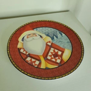 Jim Shore Holiday Traditions Santa Navidad Plato Aperitivo Cocina Hogar Decoración  - Imagen 1 de 5