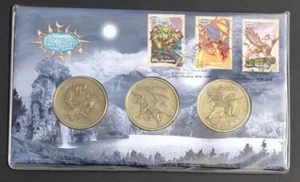 PNC Australia 2011 Mythical Creatures Medallion Troll Dragon Griffin #1139/8000 - Picture 1 of 8