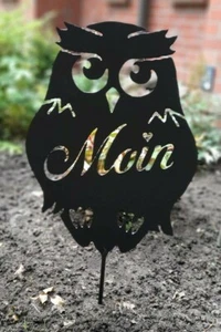 Búho Moin de acero 3mm 40cm-70cm la decoración especial con encanto  - Imagen 1 de 2