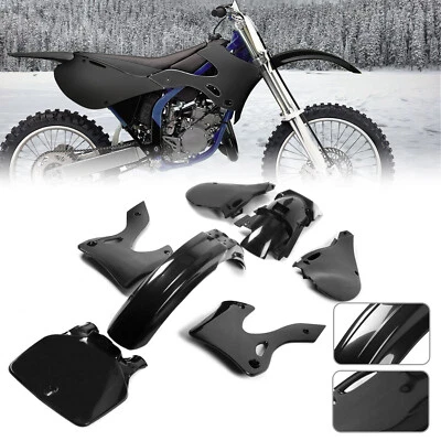 Kit de carrocería de carenado de plástico Restyle negro para KAWASAKI KX125 KX250 1999-2002 Foto 1 de 4