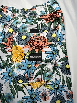 Bañador Quicksilver para Hombres Pantalones Cortos de Voleibol Azul Board Shorts Forrados Grandes Surfista Foto 1 de 4