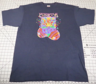 Camiseta De Colección 2004 Fiesta San Antonio Talla XL Azul Texas Años 90 Alamo Suroeste Foto 1 de 4