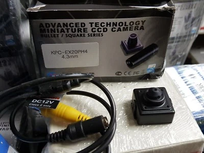 KPC-EX20H PINHOLE MICRO MINI 4.3MM B/W CCD CAMERA  SONY - Image 1 of 3