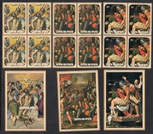 COOK ISLANDS MNH 1974 SG461-63 Easter Blocks of 4 + M/S - Picture 1 of 1