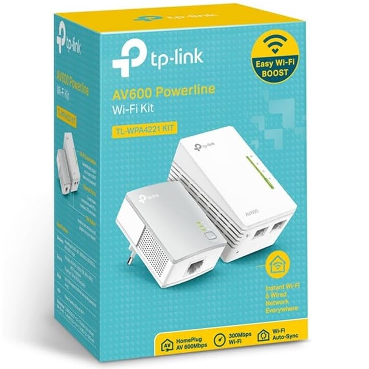 TP-Link TL-WPA4220 KIT Wireless Powerline Ethernet Adapter WIFI Extender AV600 - Computer