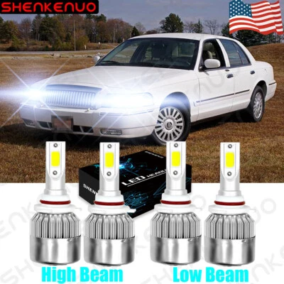 Combo de bombillas LED Hi&Lo para Mercury Grand Marquis 1995 1996 1997 - 6000K Foto 1 de 4